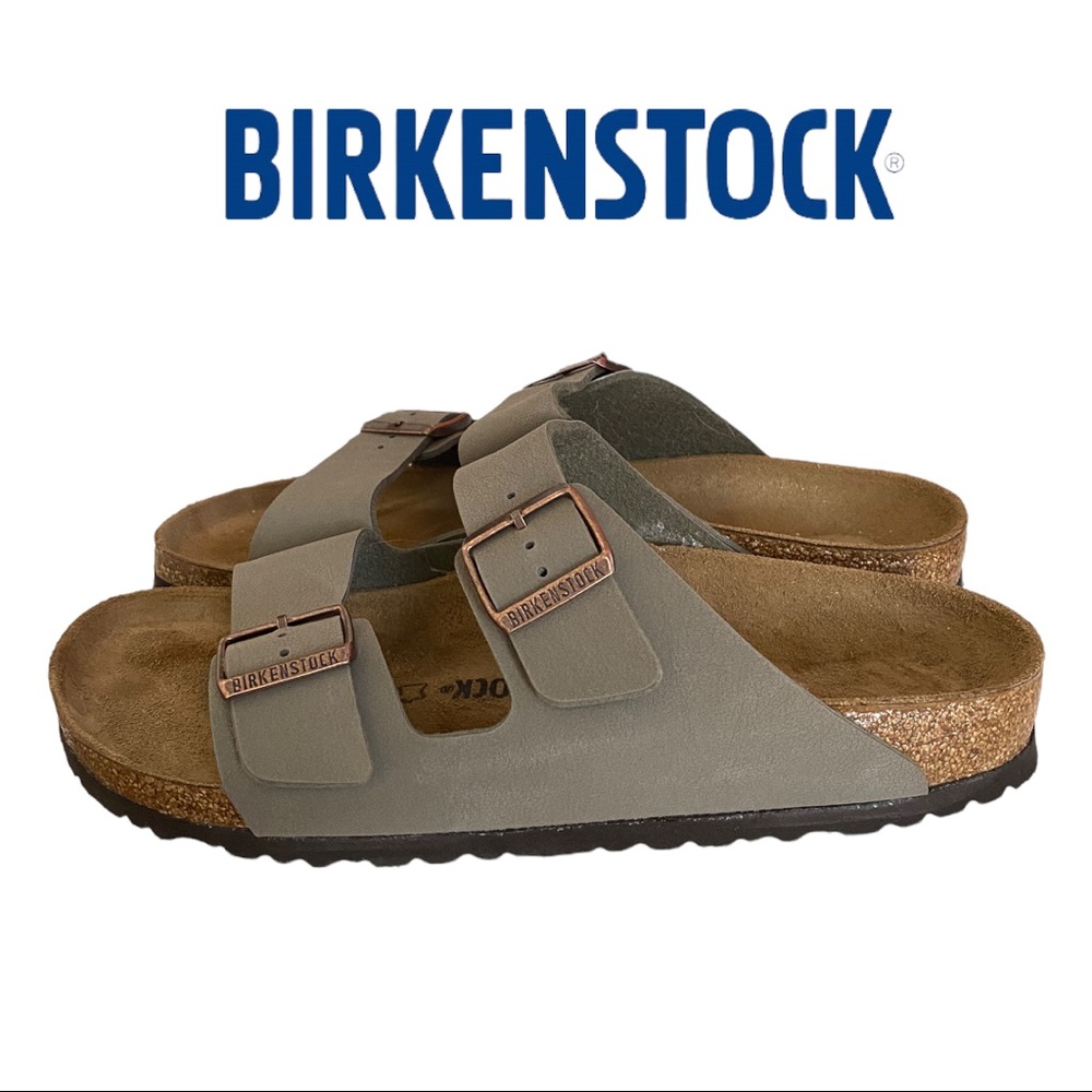 Birkenstock Men's Arizona BS Stone Slide Sandals with Box 43 10